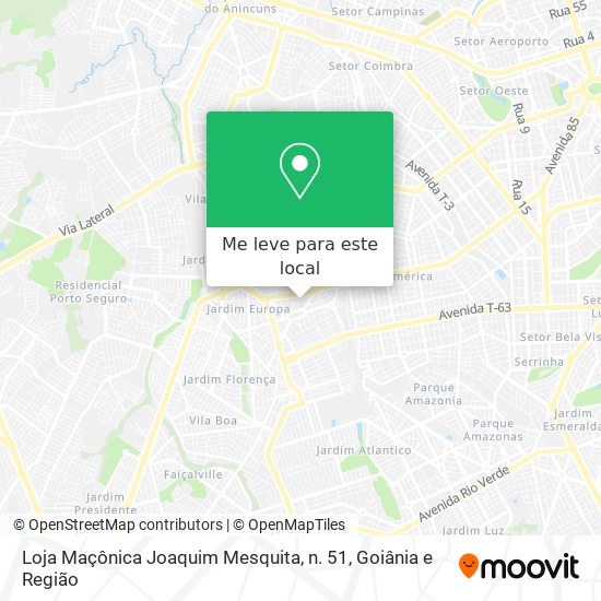 Loja Maçônica Joaquim Mesquita, n. 51 mapa