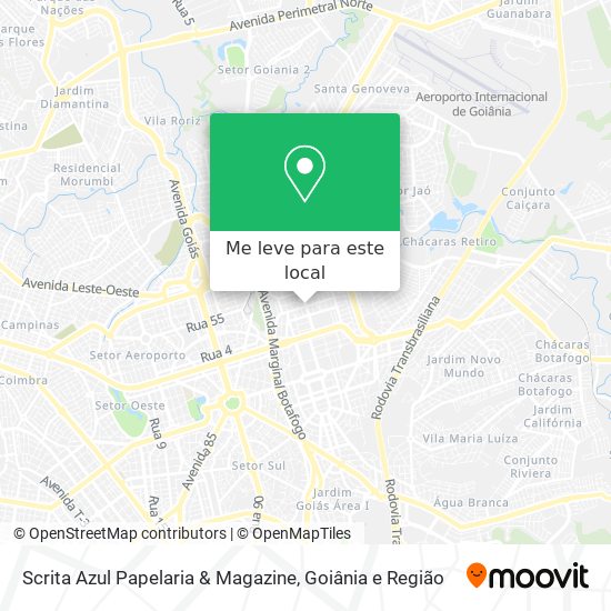 Scrita Azul Papelaria & Magazine mapa
