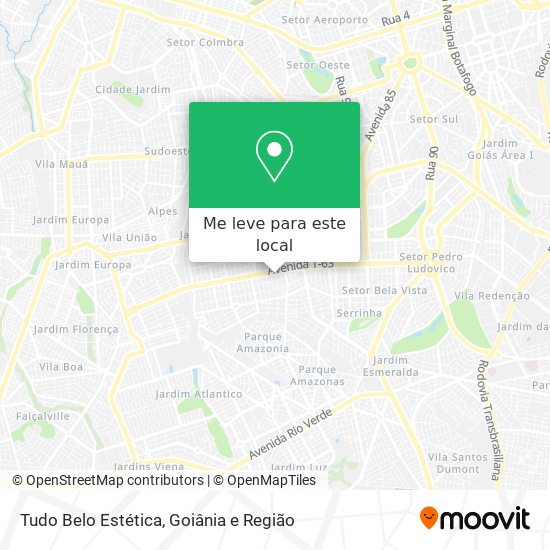 Tudo Belo Estética mapa