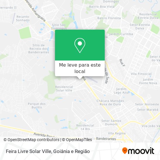 Feira Livre Solar Ville mapa