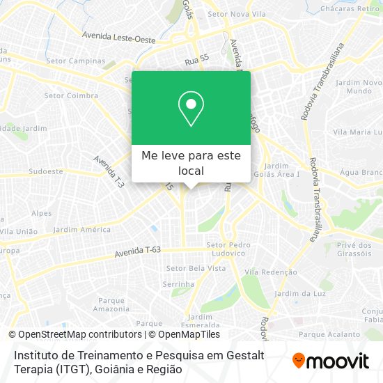 Instituto de Treinamento e Pesquisa em Gestalt Terapia (ITGT) mapa