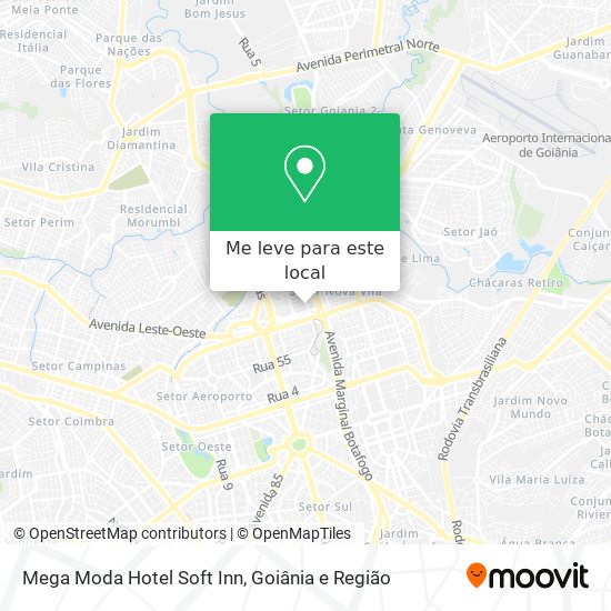 Mega Moda Hotel Soft Inn mapa