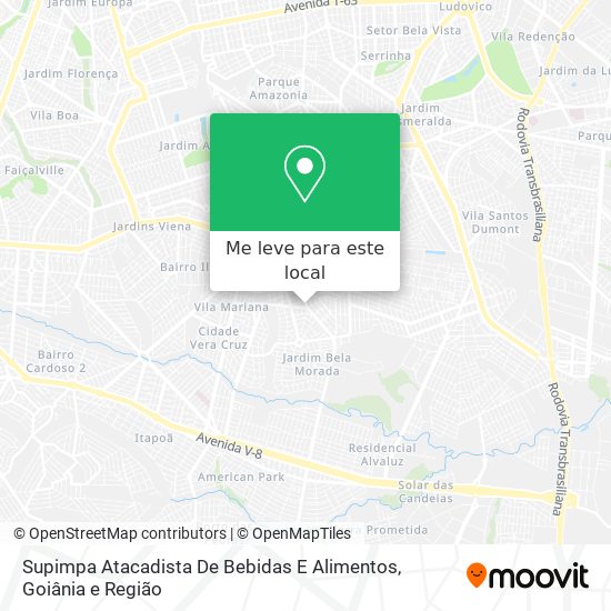 Supimpa Atacadista De Bebidas E Alimentos mapa