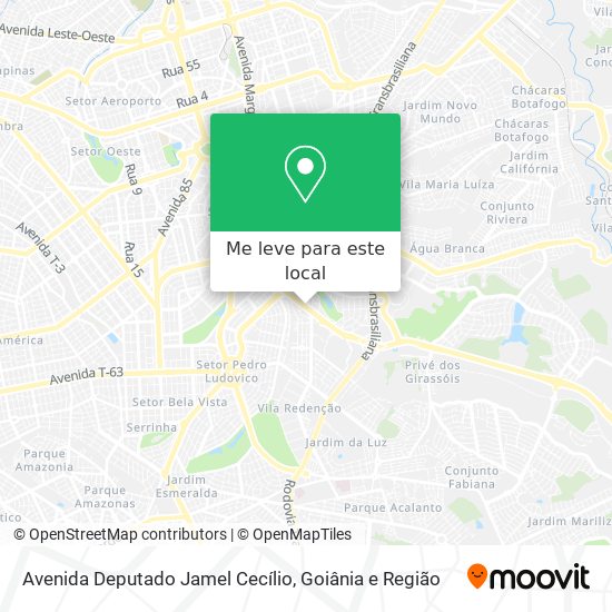 Avenida Deputado Jamel Cecílio mapa