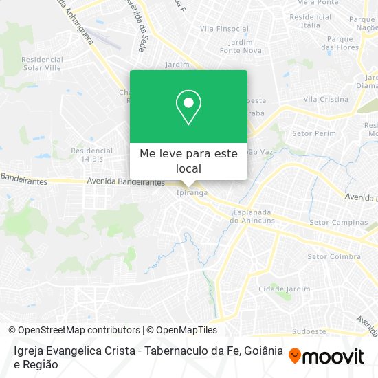 Igreja Evangelica Crista - Tabernaculo da Fe mapa