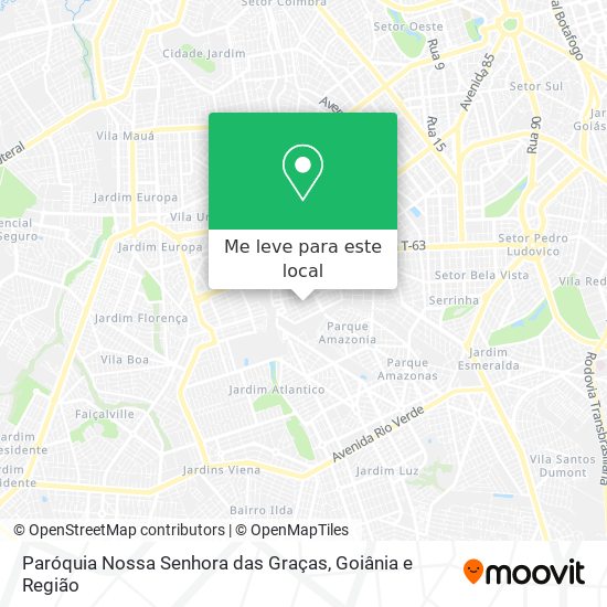 Paróquia Nossa Senhora das Graças mapa