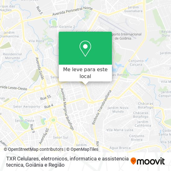 TXR Celulares, eletronicos, informatica e assistencia tecnica mapa