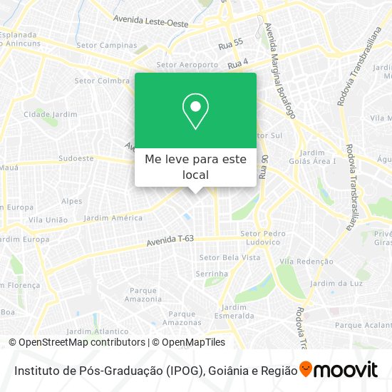 Instituto de Pós-Graduação (IPOG) mapa