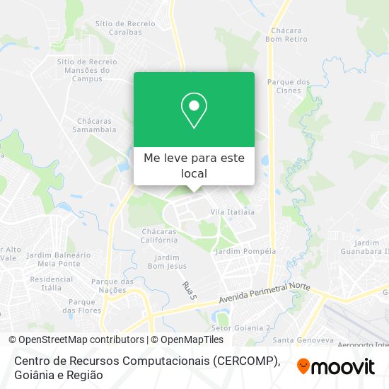 Centro de Recursos Computacionais (CERCOMP) mapa