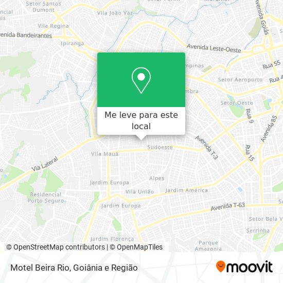 Motel Beira Rio mapa
