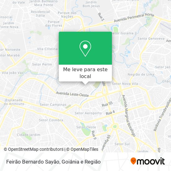 Feirão Bernardo Sayão mapa