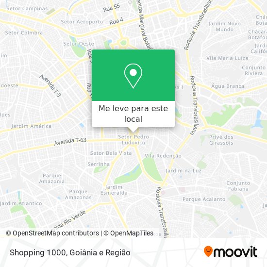 Shopping 1000 mapa