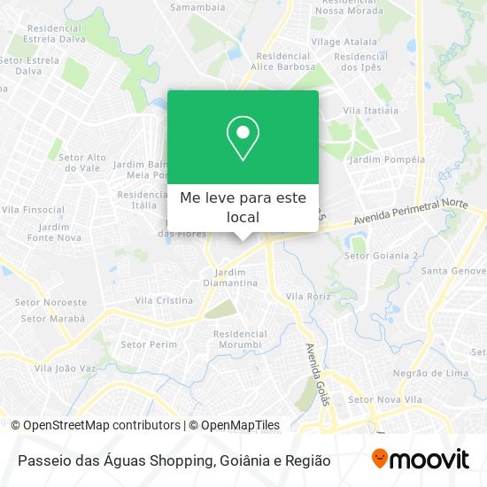 Passeio das Águas Shopping mapa