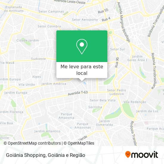 Goiânia Shopping mapa