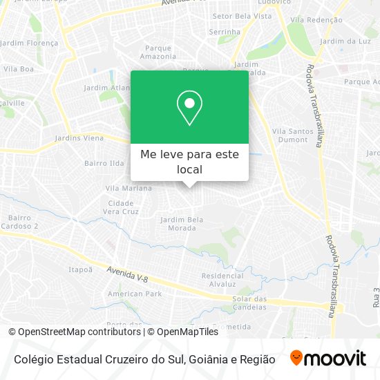 Colégio Estadual Cruzeiro do Sul mapa