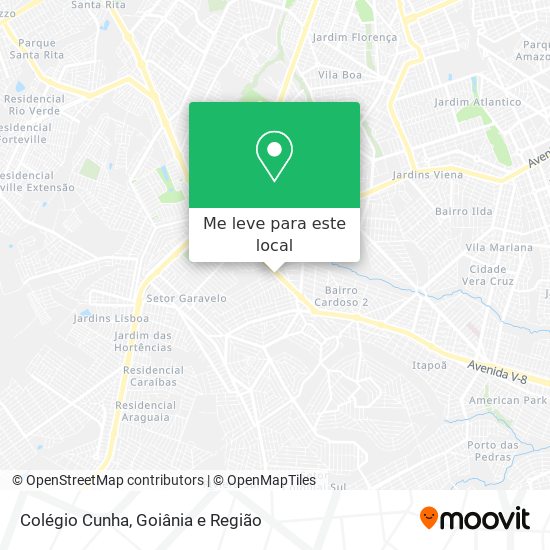 Colégio Cunha mapa