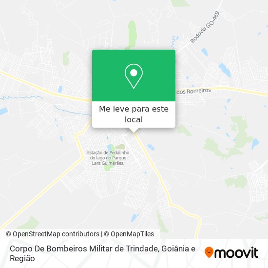 Corpo De Bombeiros Militar de Trindade mapa