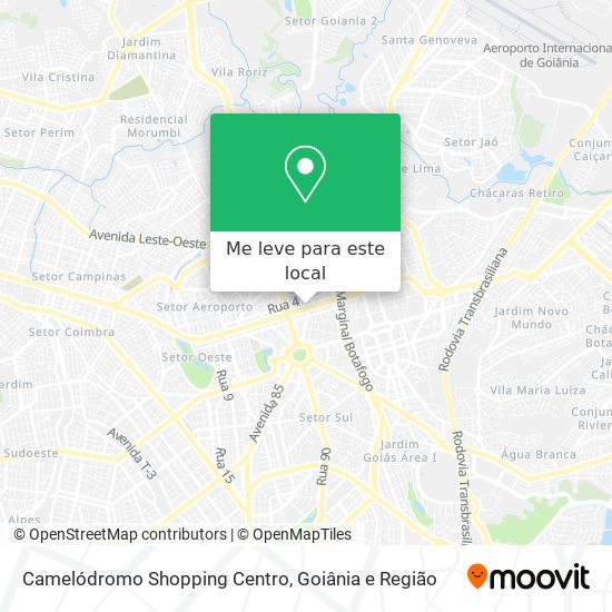 Camelódromo Shopping Centro mapa