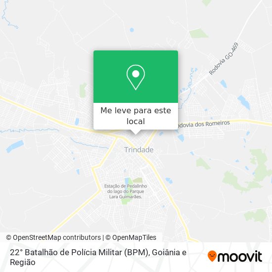 22° Batalhão de Polícia Militar (BPM) mapa