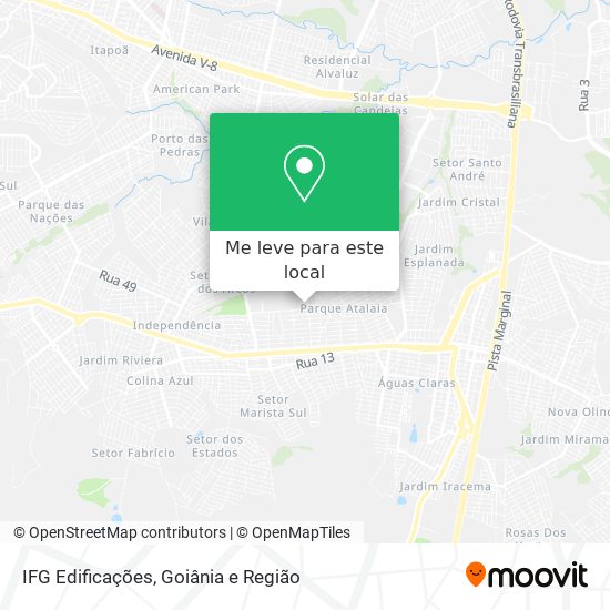 IFG Edificações mapa