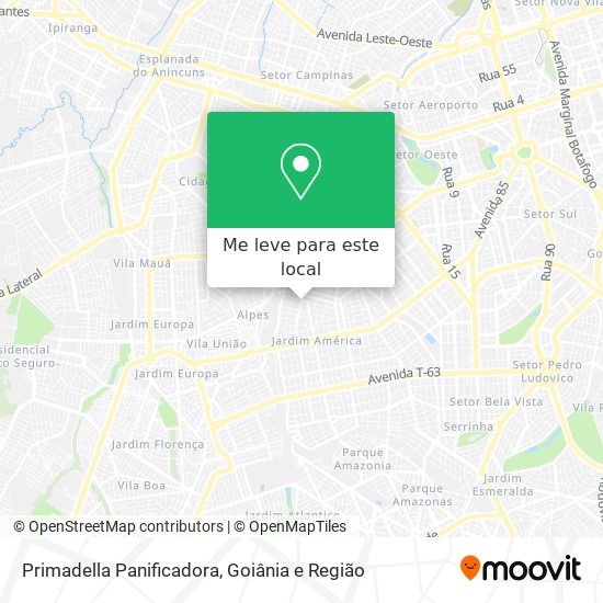 Primadella Panificadora mapa