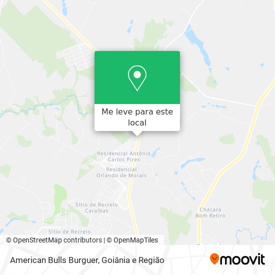 American Bulls Burguer mapa
