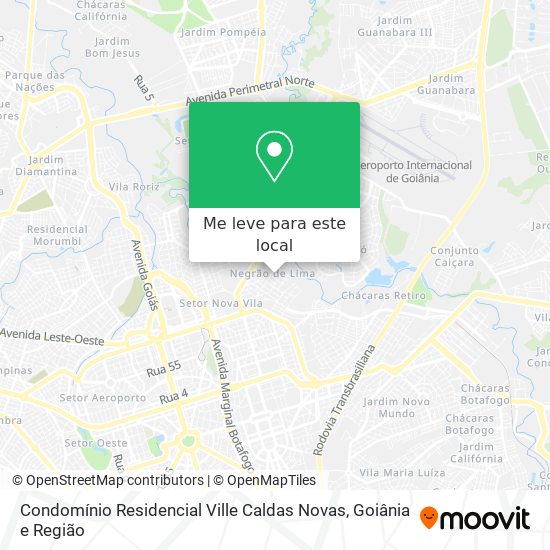 Condomínio Residencial Ville Caldas Novas mapa