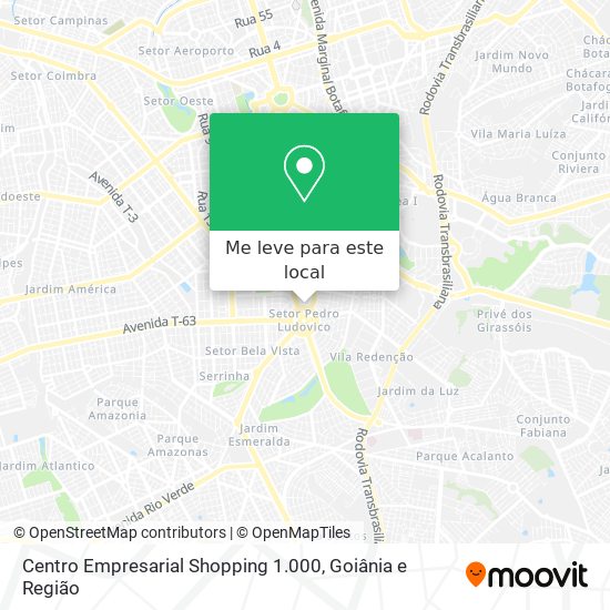 Centro Empresarial Shopping 1.000 mapa