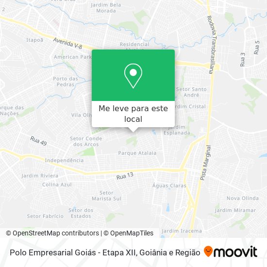 Polo Empresarial Goiás - Etapa XII mapa