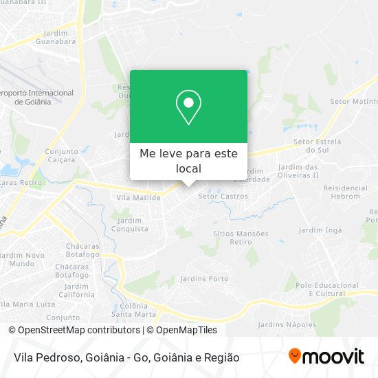 Vila Pedroso, Goiânia - Go mapa