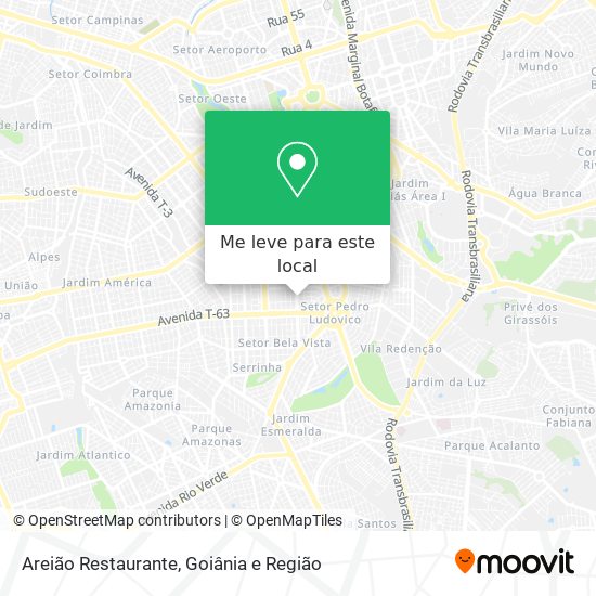 Areião Restaurante mapa
