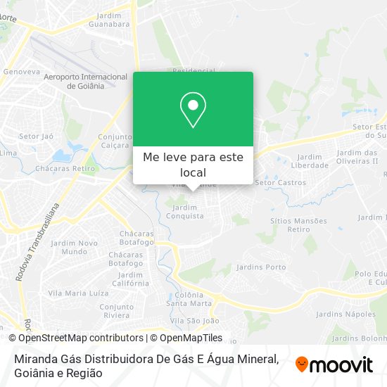 Miranda Gás Distribuidora De Gás E Água Mineral mapa