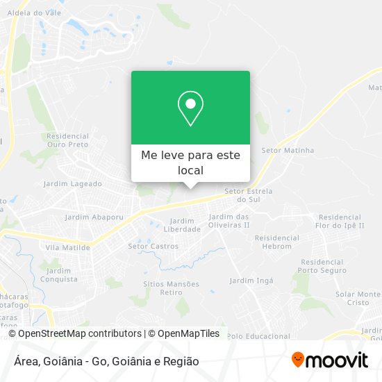 Área, Goiânia - Go mapa