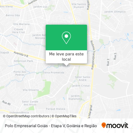 Polo Empresarial Goiás - Etapa V mapa