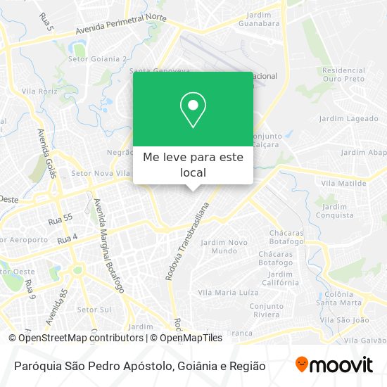 Paróquia São Pedro Apóstolo mapa