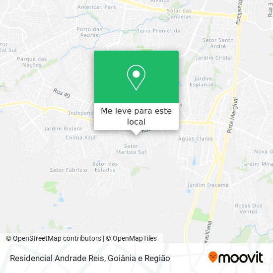 Residencial Andrade Reis mapa