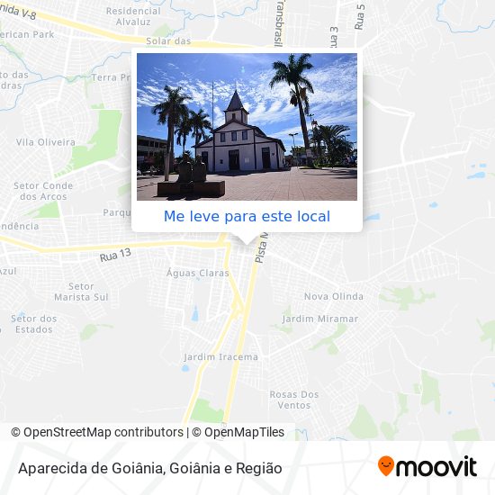 Aparecida de Goiânia mapa