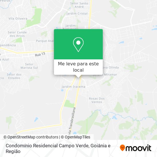 Condomínio Residencial Campo Verde mapa