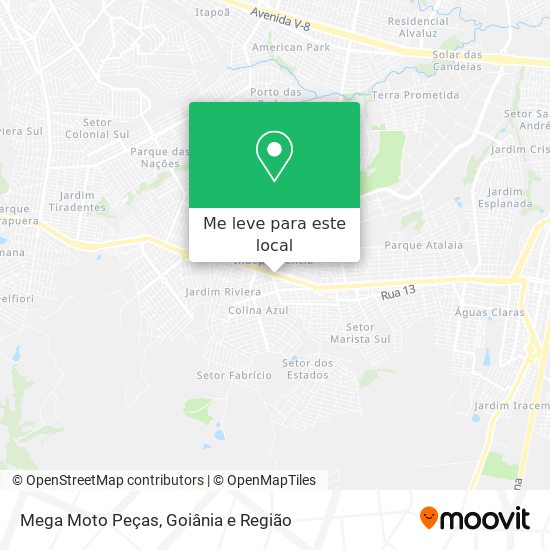 Mega Moto Peças mapa