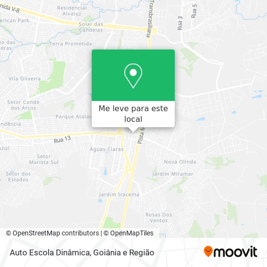 Auto Escola Dinâmica mapa