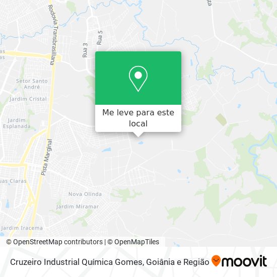 Cruzeiro Industrial Química Gomes mapa