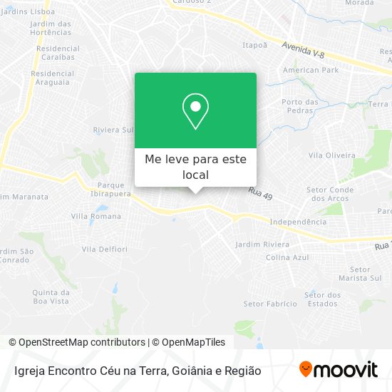 Igreja Encontro Céu na Terra mapa