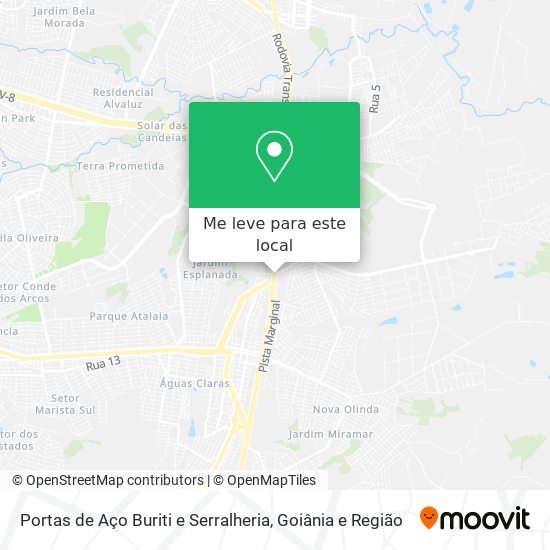Portas de Aço Buriti e Serralheria mapa