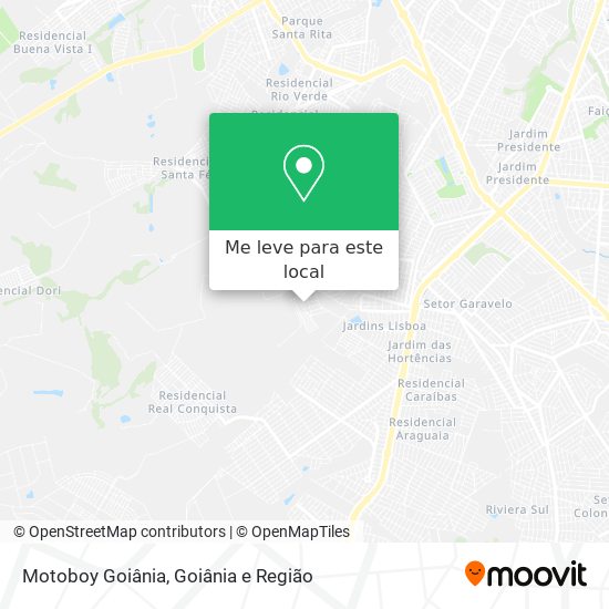 Motoboy Goiânia mapa