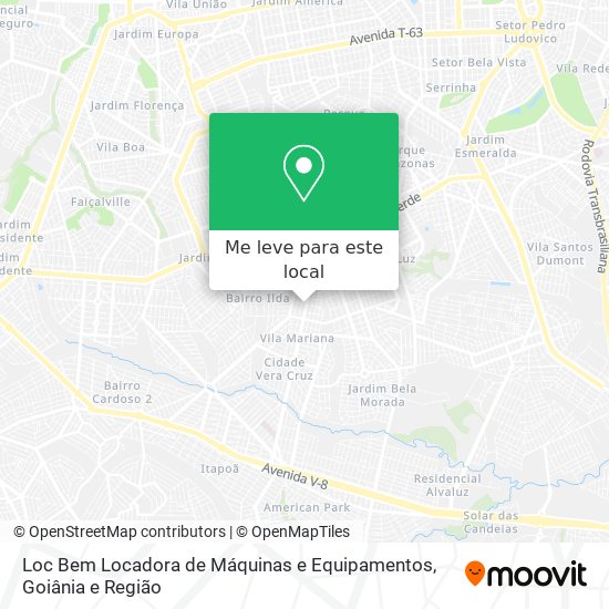 Loc Bem Locadora de Máquinas e Equipamentos mapa