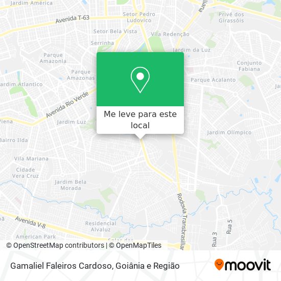 Gamaliel Faleiros Cardoso mapa