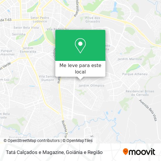 Tatá Calçados e Magazine mapa