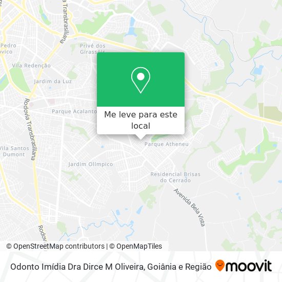 Odonto Imídia Dra Dirce M Oliveira mapa