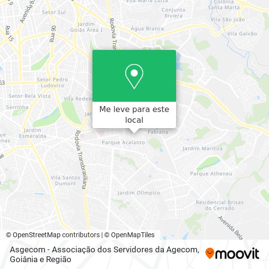 Asgecom - Associação dos Servidores da Agecom mapa