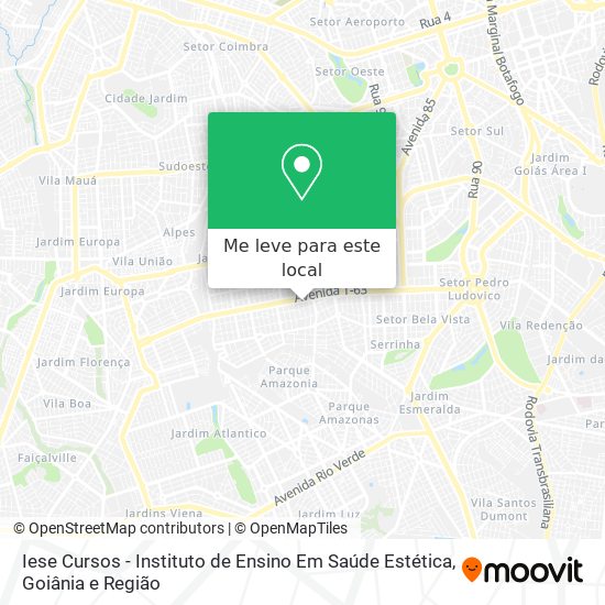 Iese Cursos - Instituto de Ensino Em Saúde Estética mapa